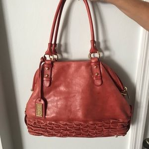 Red Badgley Mischka boho bag